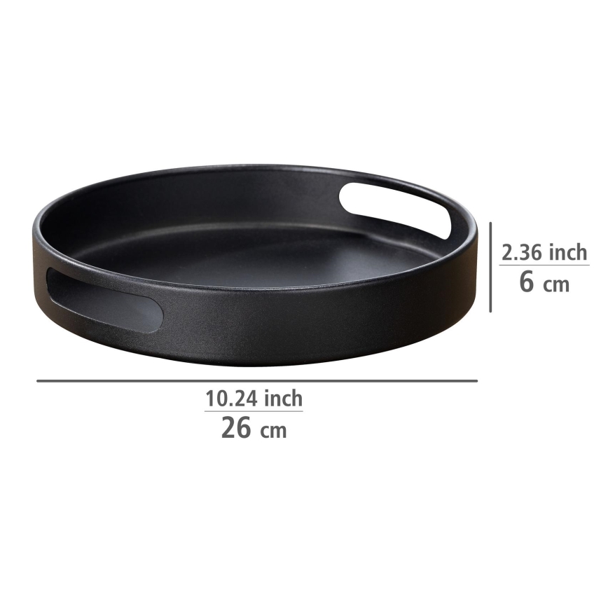 WENKO 55098100 - Pladenj BLACK OUTDOOR KITCHEN 26x6 cm črna