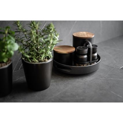 WENKO 55098100 - Pladenj BLACK OUTDOOR KITCHEN 26x6 cm črna