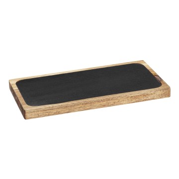 WENKO 55103100 - Deska za rezanje BLACK OUTDOOR KITCHEN 30x15 cm rjava/siva