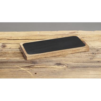 WENKO 55103100 - Deska za rezanje BLACK OUTDOOR KITCHEN 30x15 cm rjava/siva