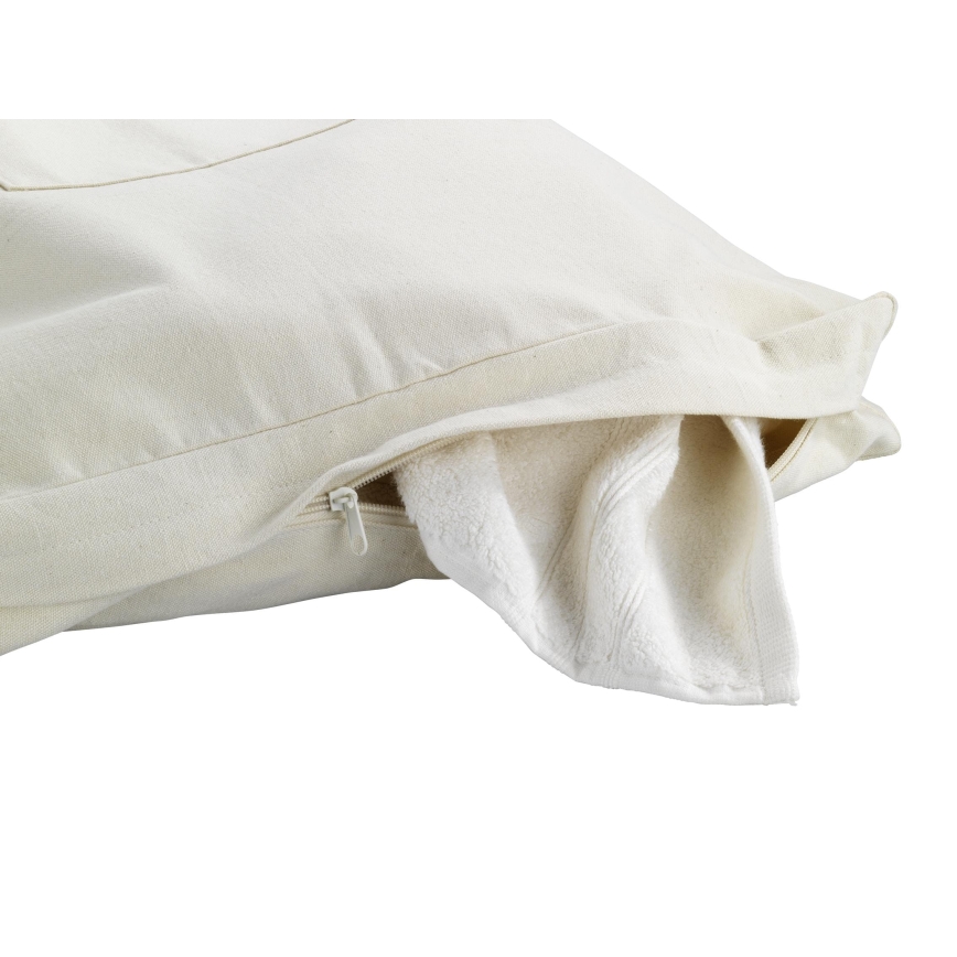 WENKO 62107100 - Koš za perilo CANGURO 52x81 cm bež/srebrn