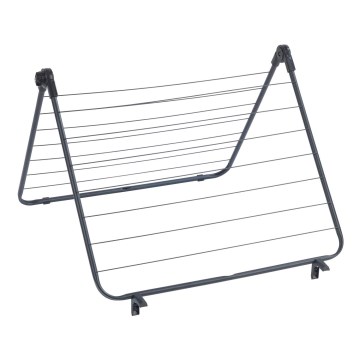 WENKO 63003100 - Sušilnik perila CHAMPION 65x114 cm, črne barve
