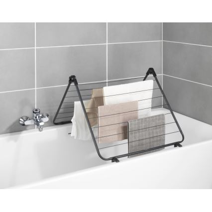 WENKO 63003100 - Sušilnik perila CHAMPION 65x114 cm, črne barve