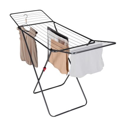 WENKO 63015100 - Sušilo za perilo CHAMPION 170x98 cm črno