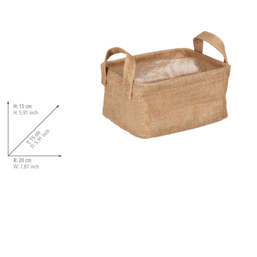 WENKO 64470100 - Koš JUNA 20x15 cm rjava