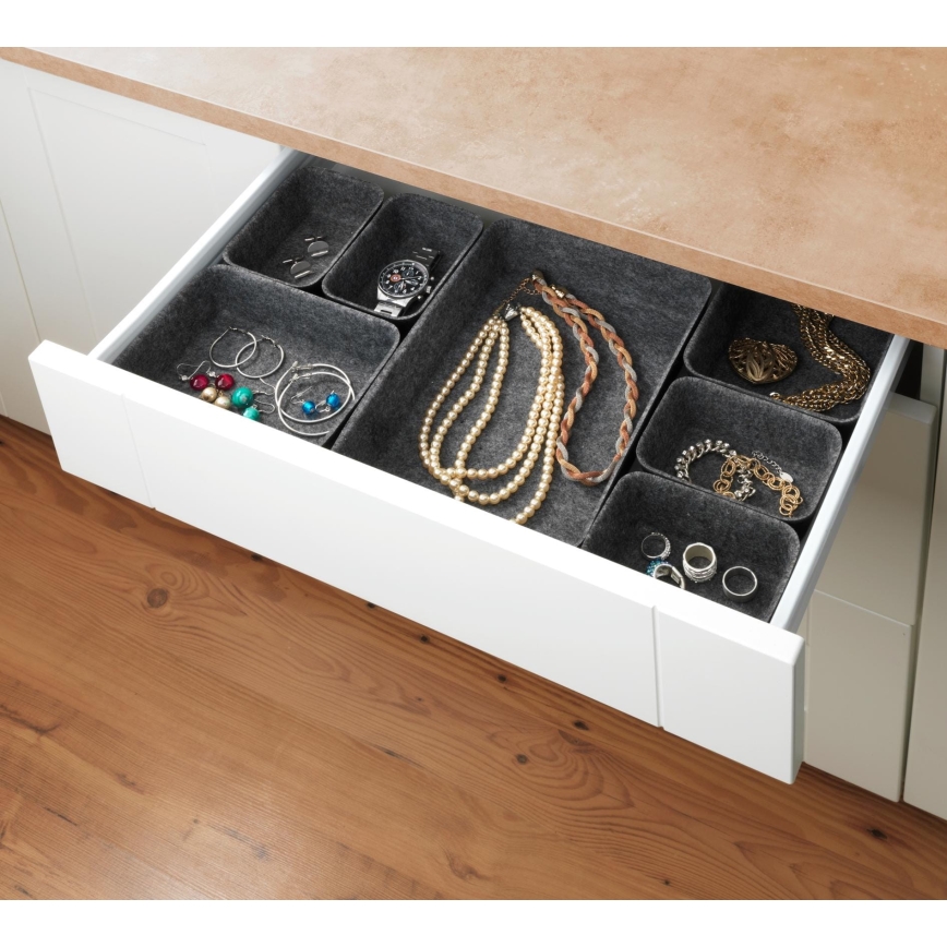 WENKO 64502100 - Organizator predala FELT 28,5x20 cm siva