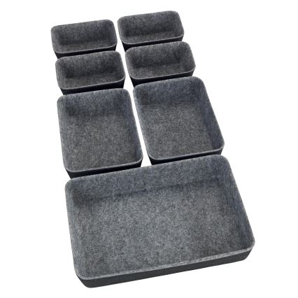WENKO 64502100 - Organizator predala FELT 28,5x20 cm siva