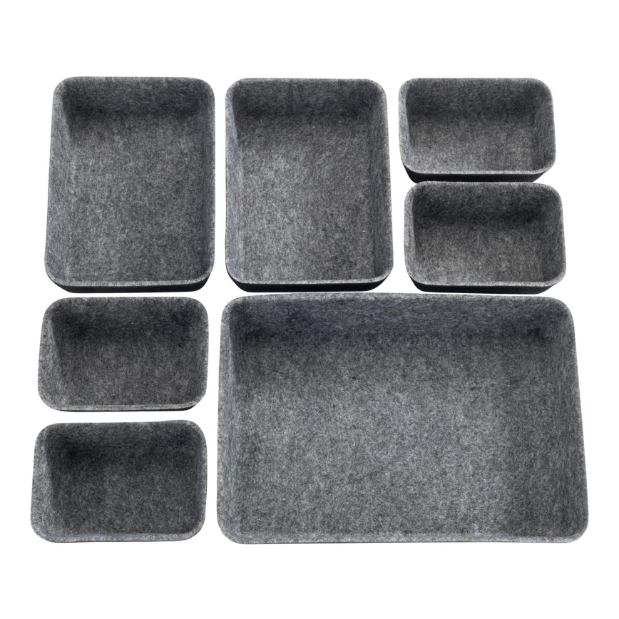 WENKO 64502100 - Predalni organizator FELT 28,5x20 cm siv
