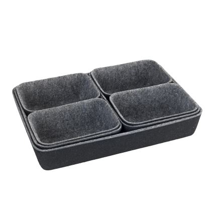 WENKO 64502100 - Predalni organizator FELT 28,5x20 cm siv