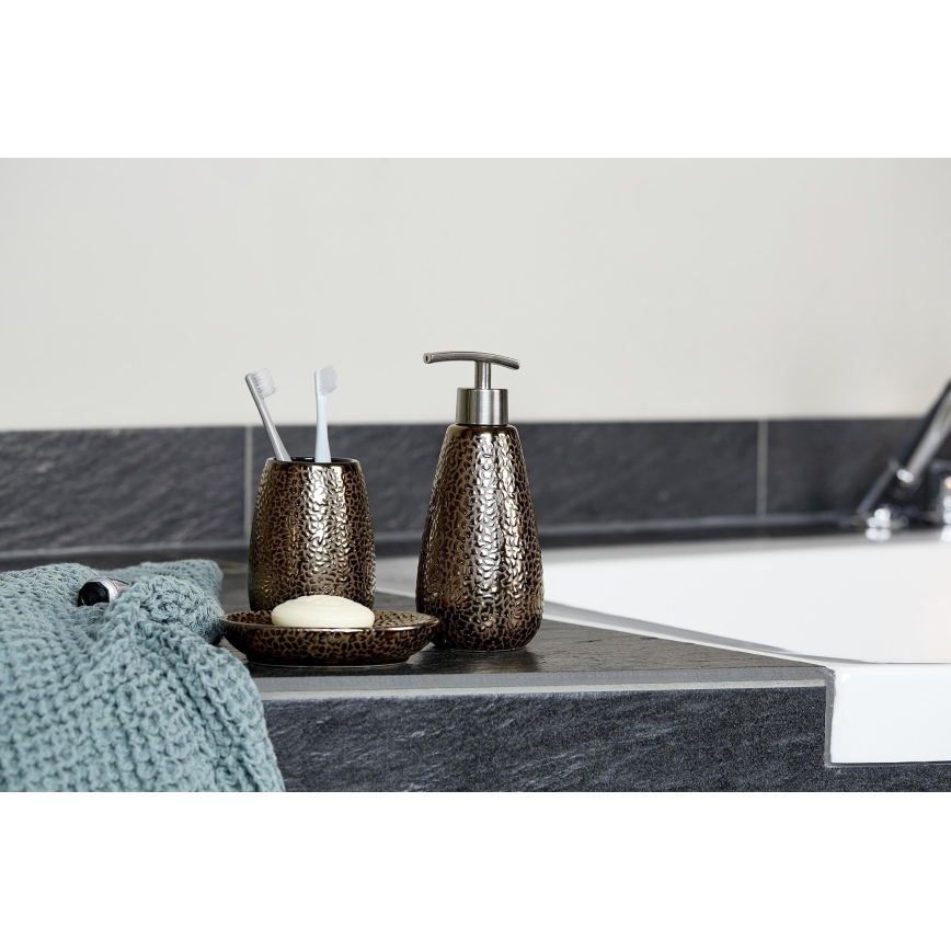 WENKO 69109800 - Kopalniški komplet MARRAKESH 12,5x41 cm rjava