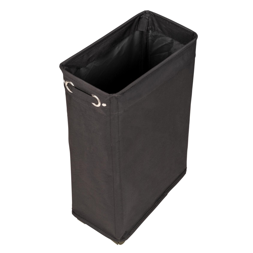 WENKO 69737800 - Koš za perilo CORNO 18,5x60 cm črna