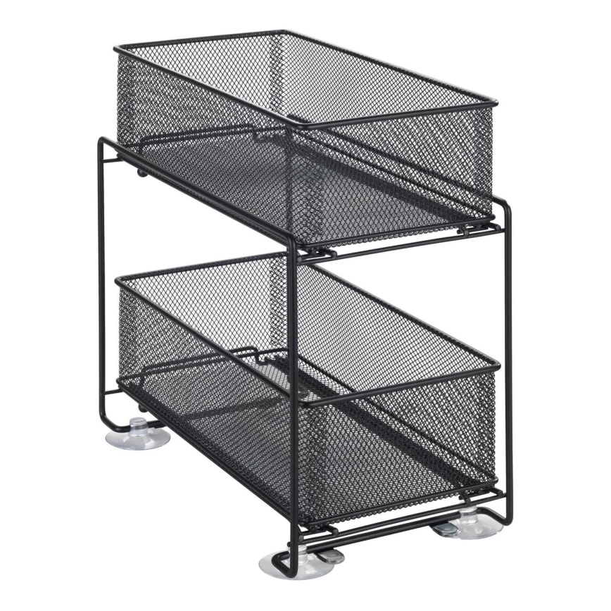 WENKO 69768800 - Nosilec za vtičnico GIOMA 35x33,5 cm črn