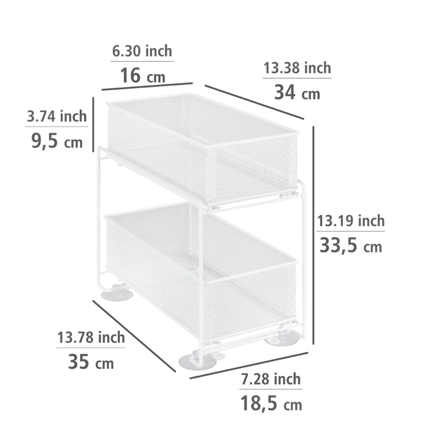 WENKO 69769800 - Nosilec GIOMA 35x33,5 cm bel