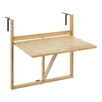 WENKO 69806800 - Miza WAIKIKI 64x65 cm bela/rjava