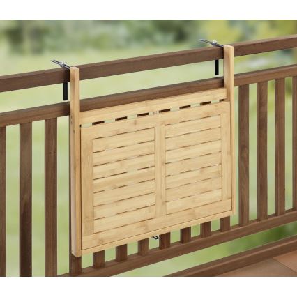 WENKO 69806800 - Miza WAIKIKI 64x65 cm bela/rjava