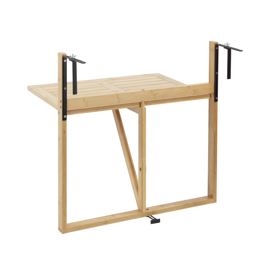 WENKO 69806800 - Miza WAIKIKI 64x65 cm bela/rjava