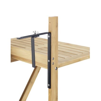 WENKO 69806800 - Miza WAIKIKI 64x65 cm bela/rjava