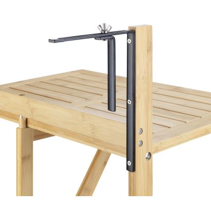 WENKO 69806800 - Miza WAIKIKI 64x65 cm bela/rjava
