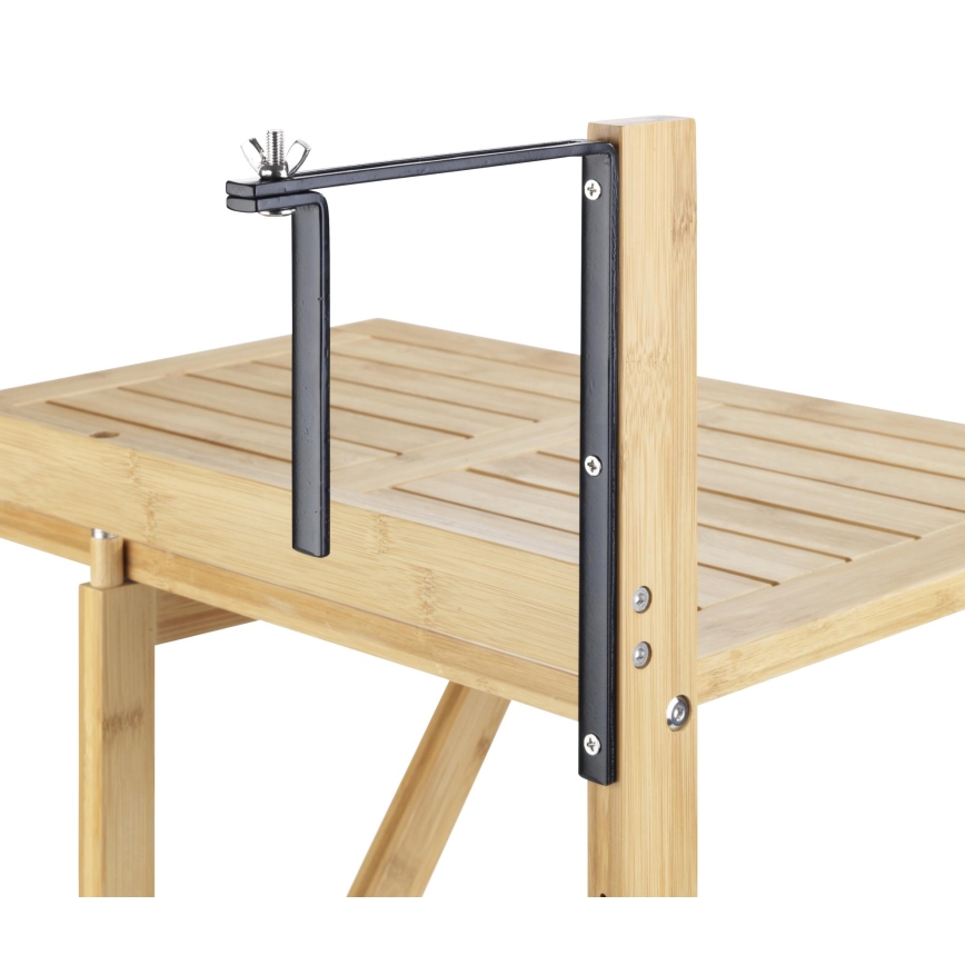 WENKO 69806800 - Miza WAIKIKI 64x65 cm bela/rjava