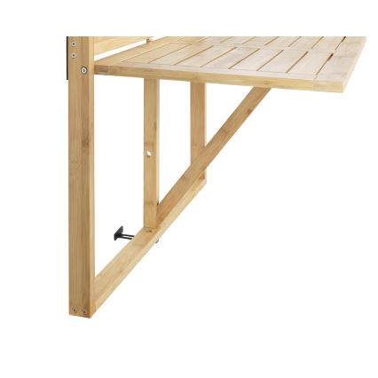 WENKO 69806800 - Miza WAIKIKI 64x65 cm bela/rjava