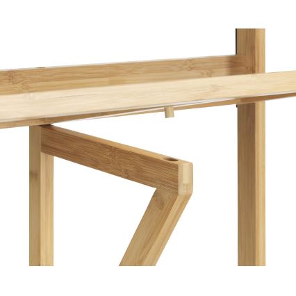 WENKO 69806800 - Miza WAIKIKI 64x65 cm bela/rjava