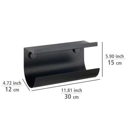 WENKO 71144800 - Držalo za rolo JET, 30x15 cm, črno
