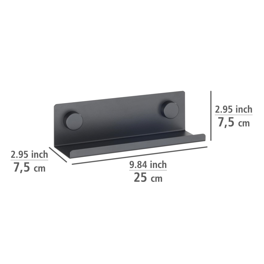 WENKO 71145800 - Stojalo JET 25x7,5 cm črno