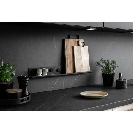 WENKO 71145800 - Stojalo JET 25x7,5 cm črno