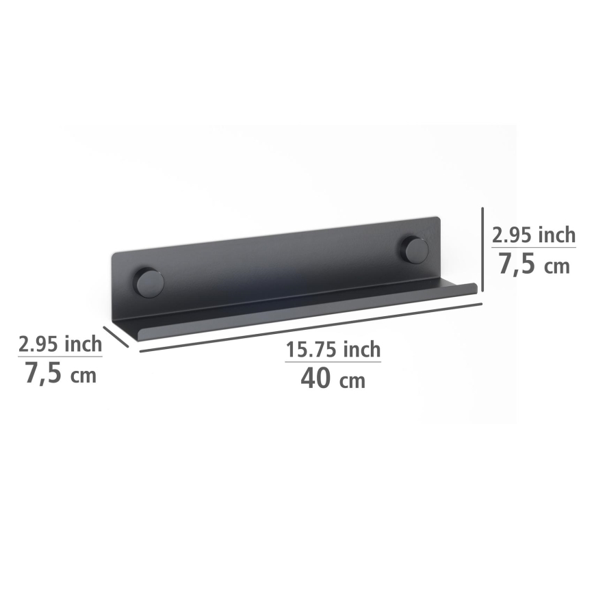 WENKO 71146800 - JET posodice za začimbe 40x7,5 cm črne