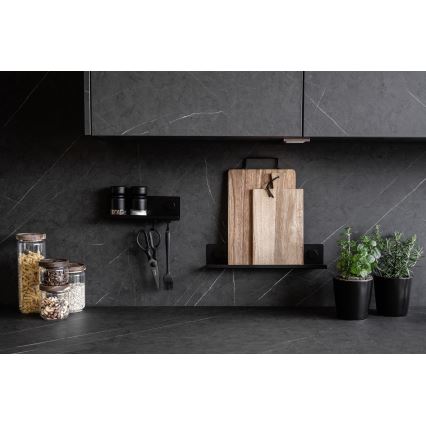 WENKO 71146800 - JET posodice za začimbe 40x7,5 cm črne