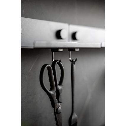 WENKO 71149800 - Kavljčki JET 2,2x3,9 cm črni/srebrni