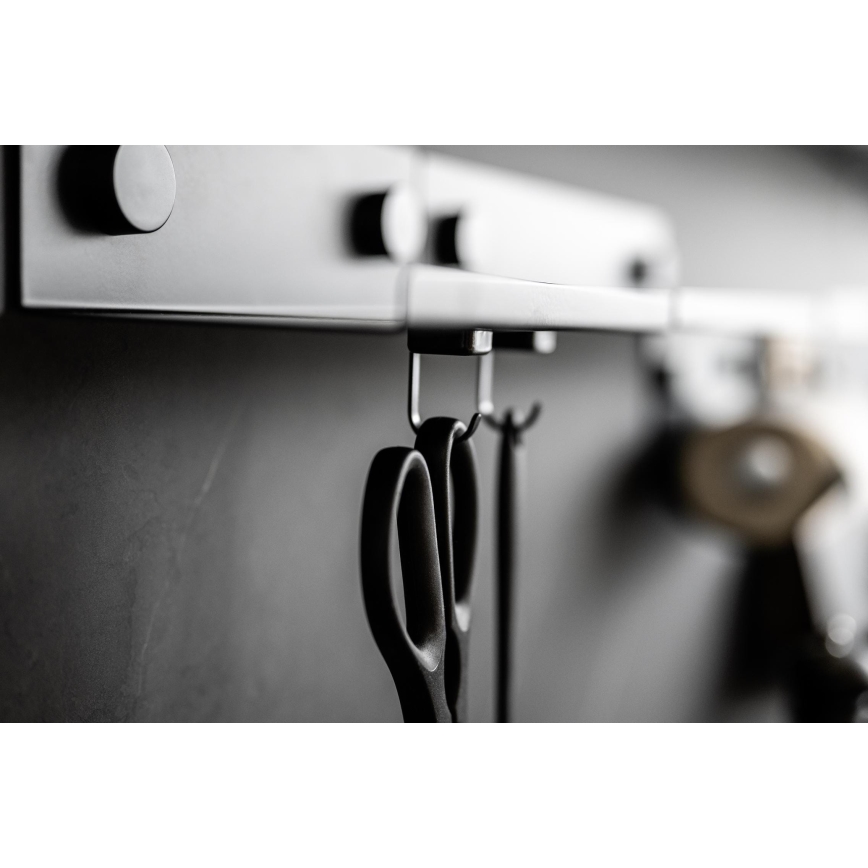 WENKO 71149800 - Kavljčki JET 2,2x3,9 cm črni/srebrni