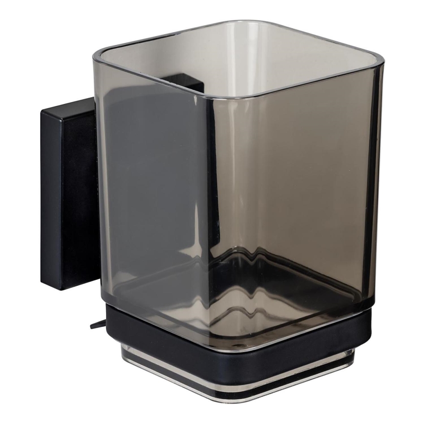 WENKO 71443800 - Kozarec VACUUM-LOC QUADRO ED 7,5x10 cm črna