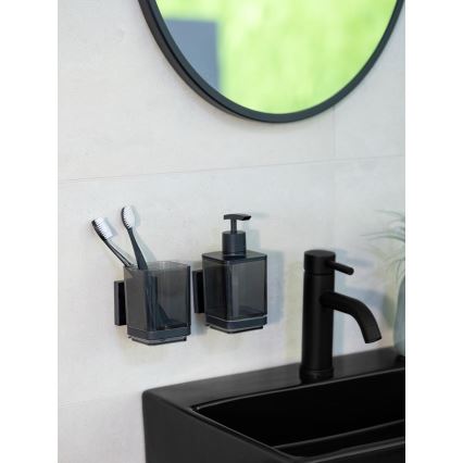 WENKO 71443800 - Kozarec VACUUM-LOC QUADRO ED 7,5x10 cm črna