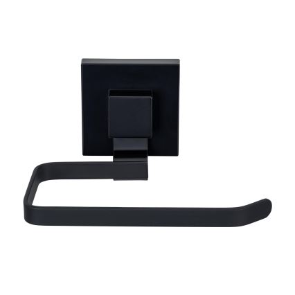 WENKO 71447800 - Držalo za toaletni papir VACUUM-LOC QUADRO ED 14x11 cm črno