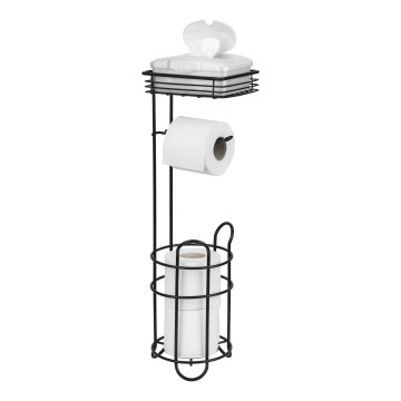 WENKO 71451800 - Držalo za toaletni papir 16x59 cm črno