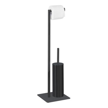 WENKO 71556800 - WC komplet RECCO 20 x 71,5 cm črna