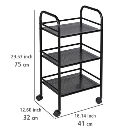 WENKO 71560800 - Voziček 41x75 cm črn