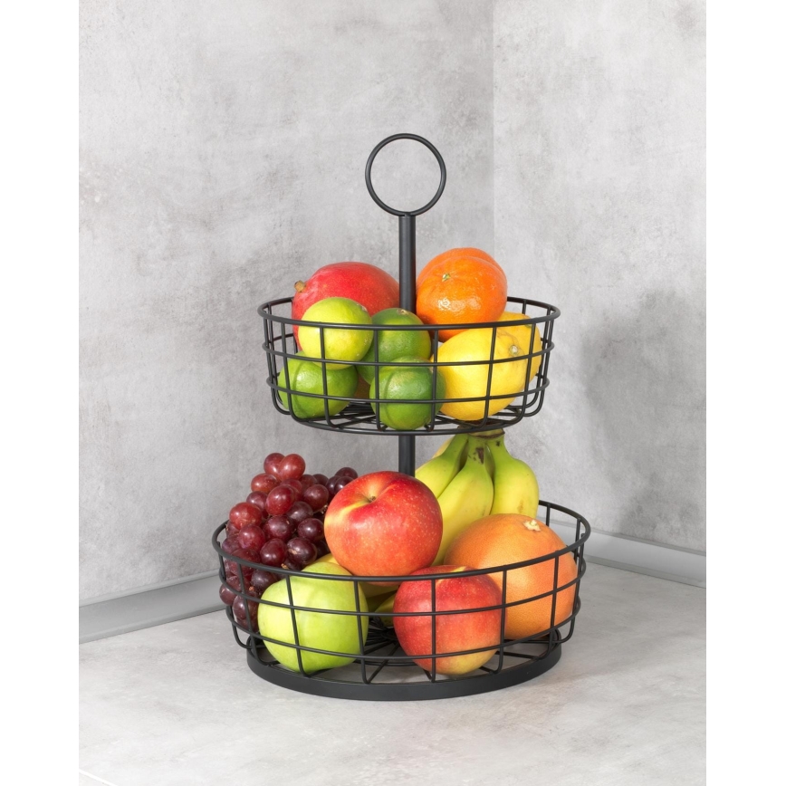 WENKO 88740800 - Koš LOFT 28x39 cm črne barve