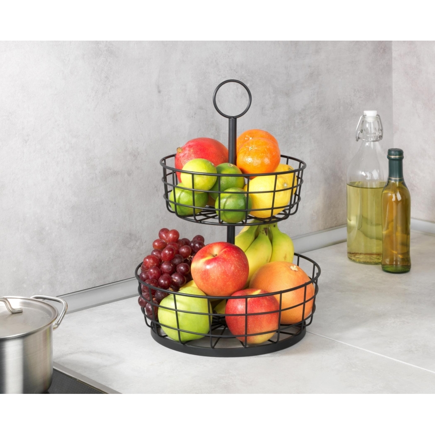 WENKO 88740800 - Koš LOFT 28x39 cm črne barve