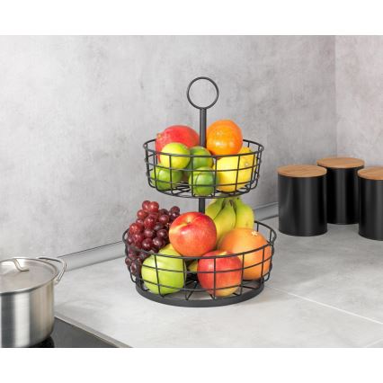 WENKO 88740800 - Koš LOFT 28x39 cm črne barve