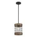 Westinghouse 61180 - Lestenec na kablu LANGSTON 1xE27/60W/230V Ø 19 cm borovina