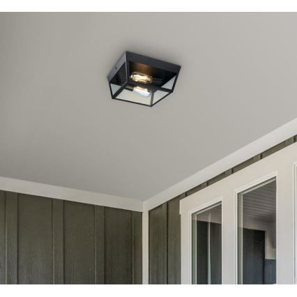 Westinghouse 61219 - Zunanja stropna svetilka PETERSON 2xE27/40W/230V IP44