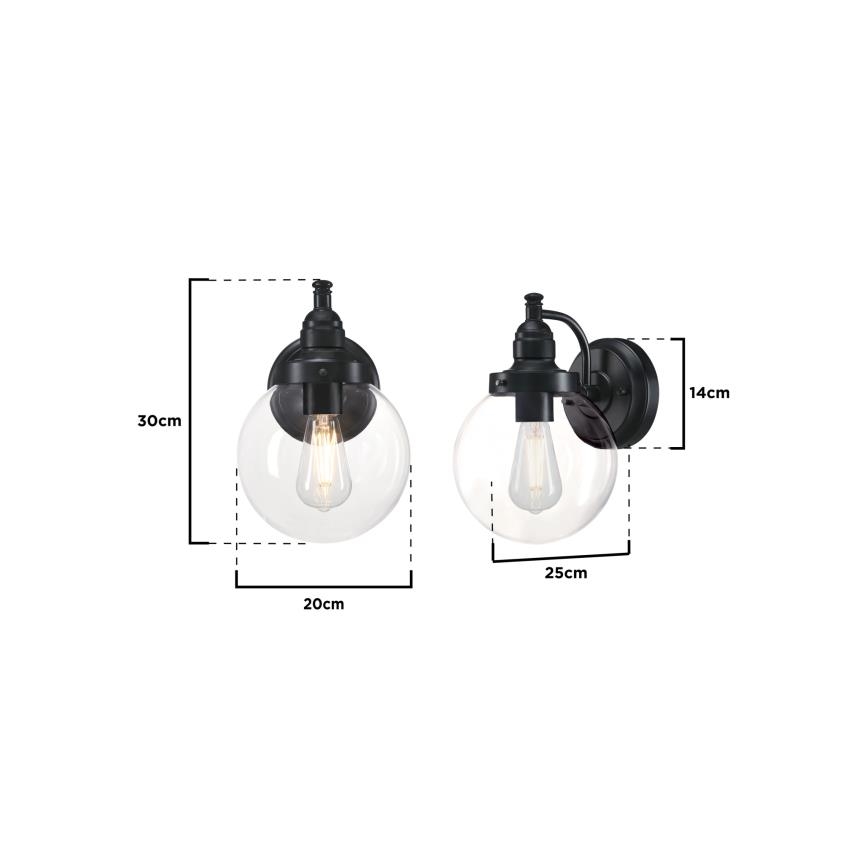 Westinghouse 61239 - Zunanja stenska svetilka EDDYSTONE 1xE27/60W/230V IP44