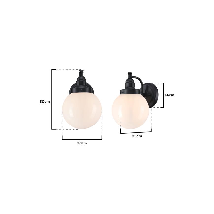 Westinghouse 61240 - Zunanja stenska svetilka EDDYSTONE 1xE27/60W/230V IP44