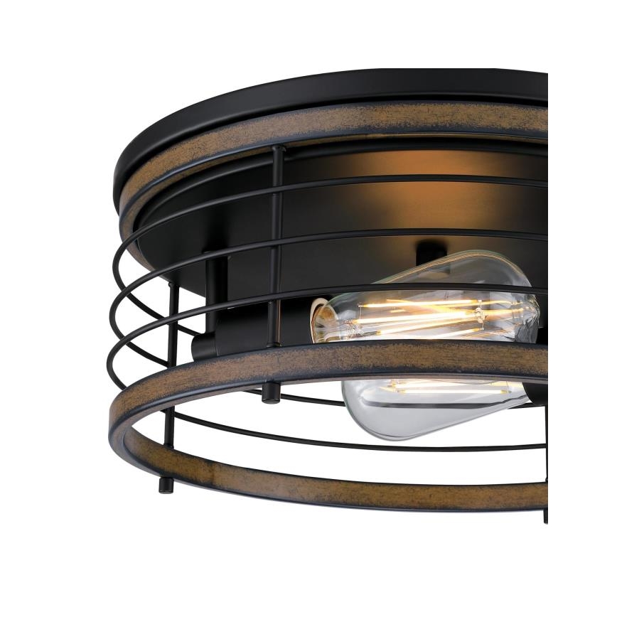 Westinghouse 61250 - Stropna svetilka ACKTON 2xE27/60W/230V barnwood