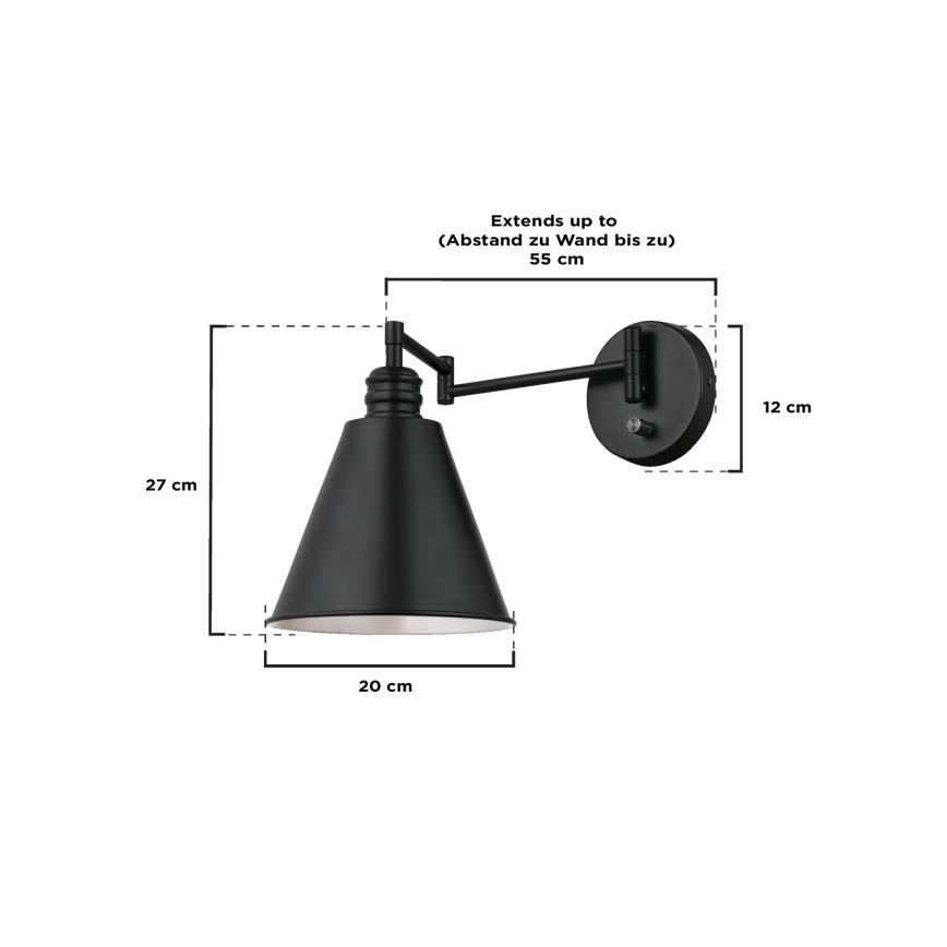 Westinghouse 61254 - Stenska svetilka TROCADERO 1xE27/60W/230V