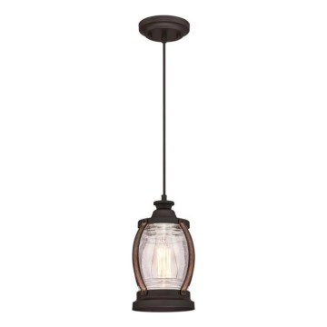 Westinghouse 6361740 - Viseči lestenec na vrvici CANYON 1xE27/60W/230V premer 19 cm