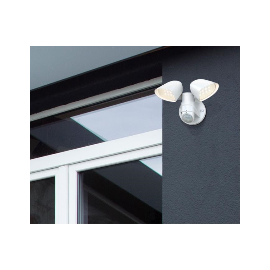 Westinghouse 63642 - LED Zunanji reflektor s senzorjem 2xLED/8,75W/230V IP44