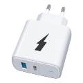 Winner Group - Adapter za hitro polnjenje 1xUSB-C + 1xUSB-A Power Delivery 38W bela